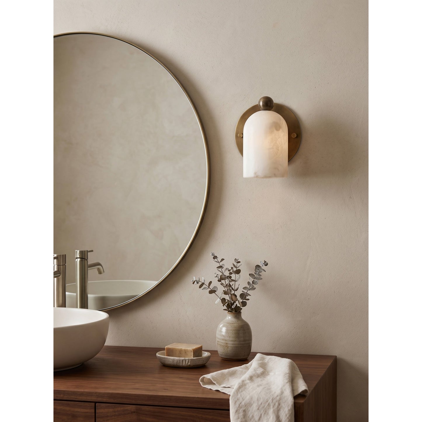 Bombelles Alabaster Wall Lamp
