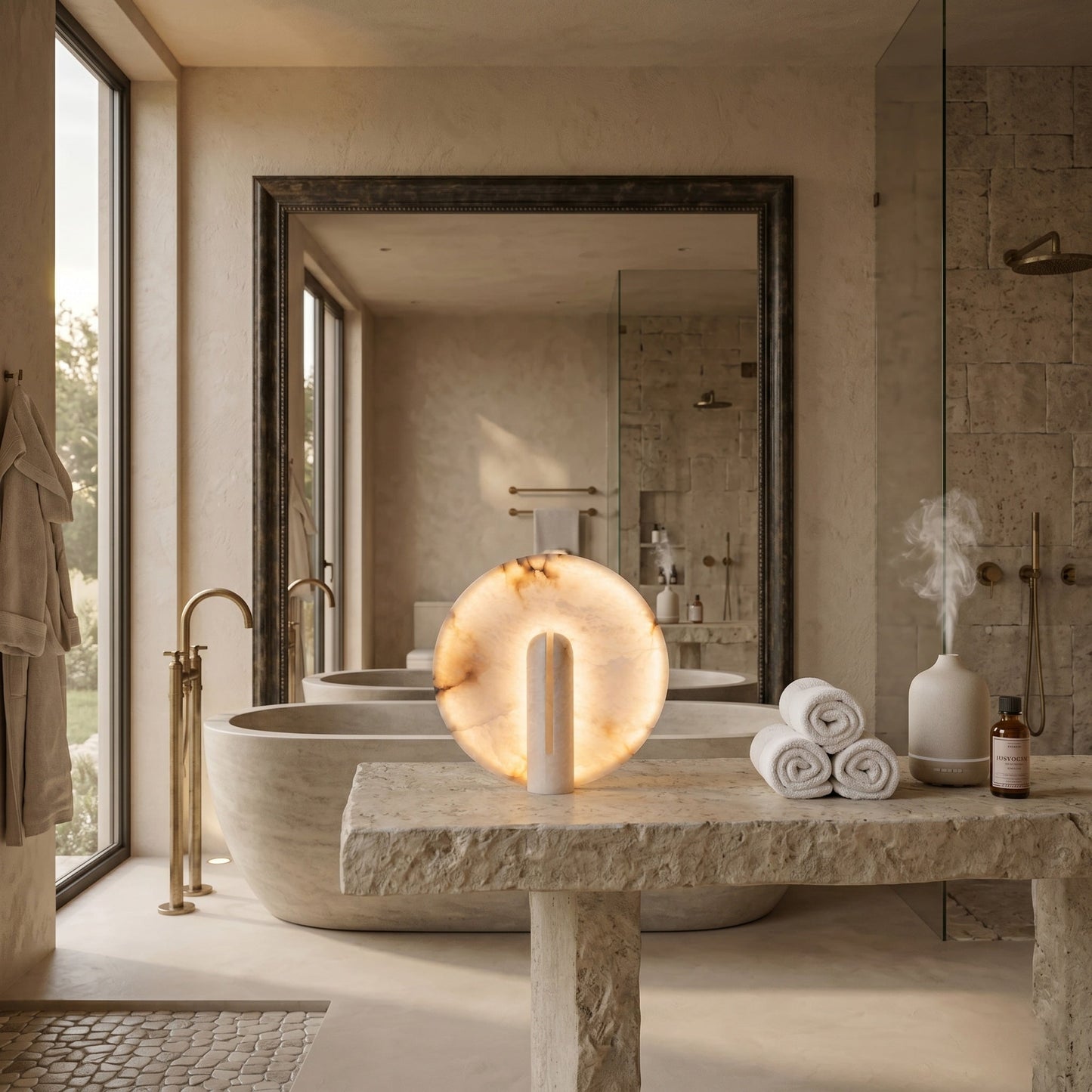 Bonnie Alabaster Table Lamp