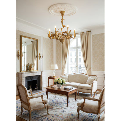 Borgia Brass Chandelier