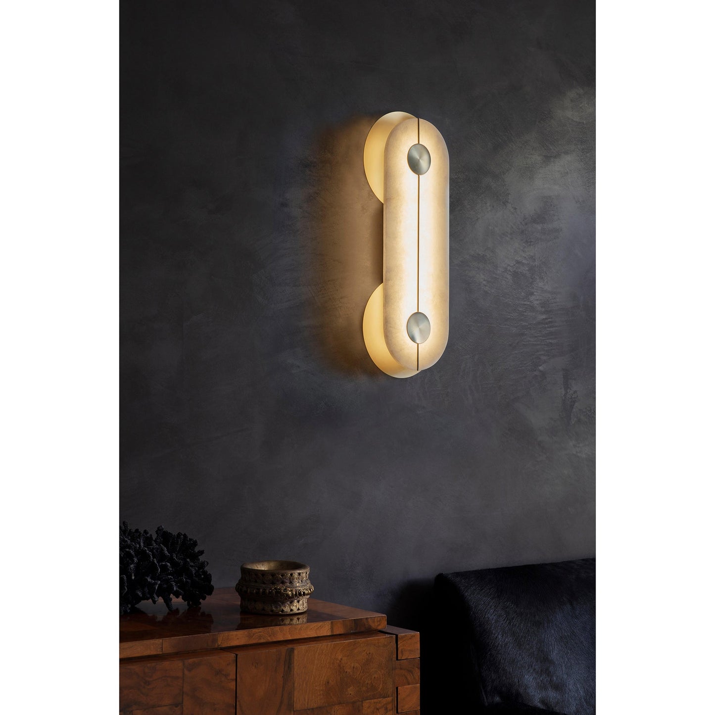 Brace Alabaster Wall Lamp