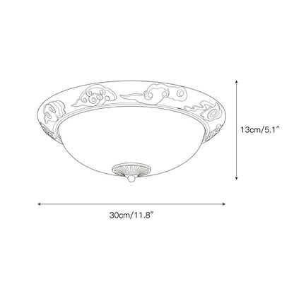 Brahm Flush Ceiling Lamp