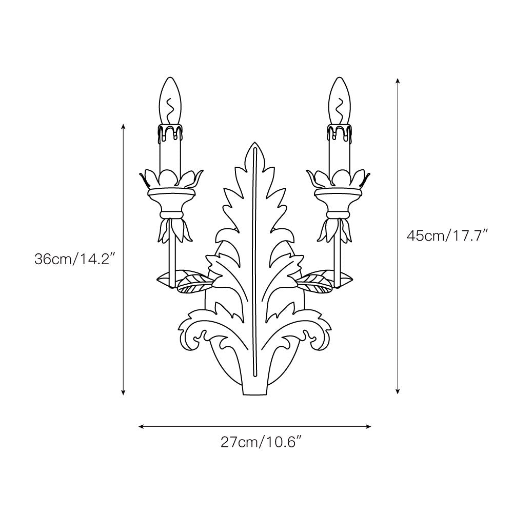 Branch Leaf Wall Lamp