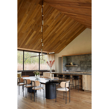 Brass Drop System Chandelier