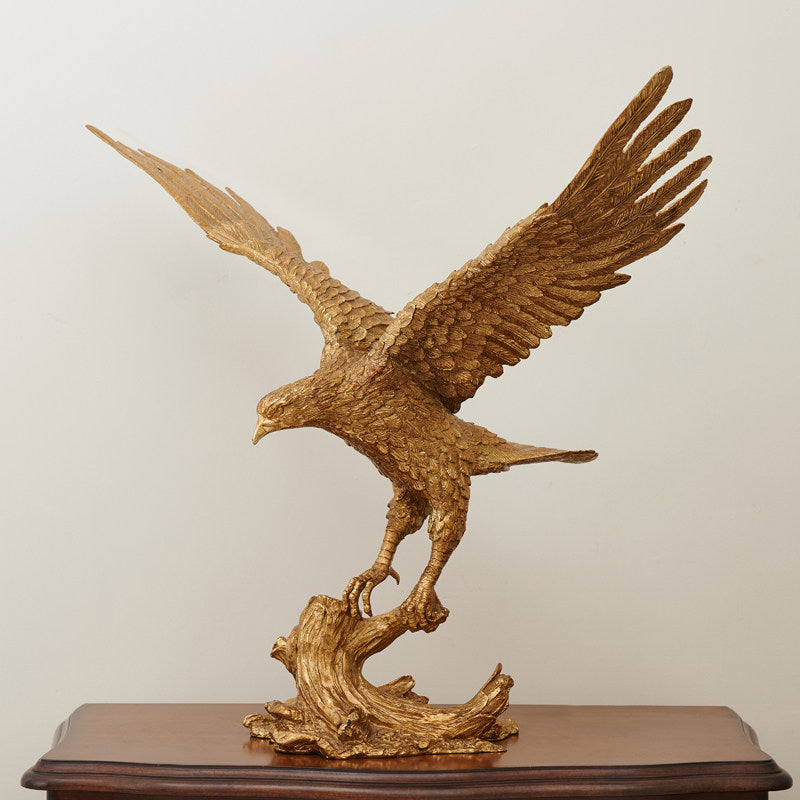 Brass Eagle Sculpture