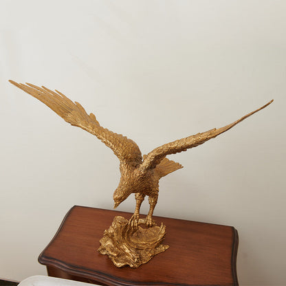 Brass Eagle Sculpture
