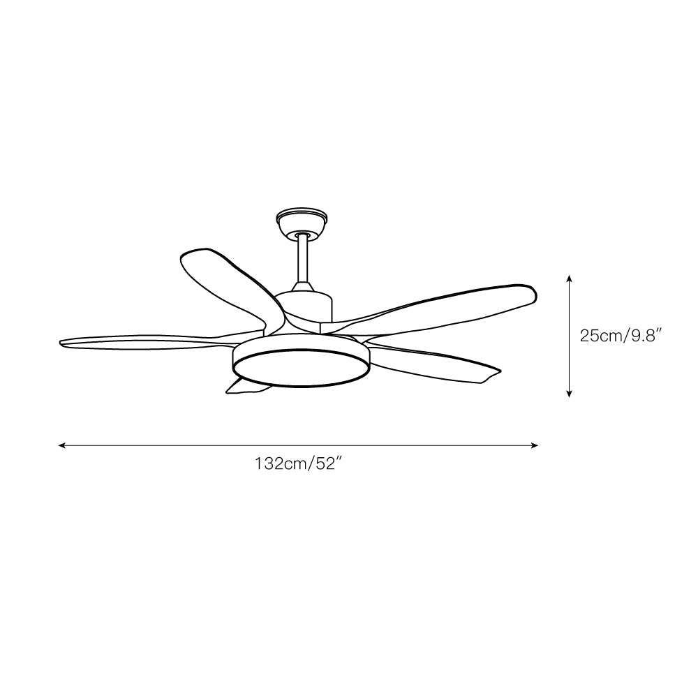 Bronx 52″ Ceiling Fan Light