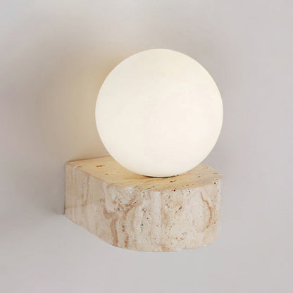 Byers Travertine Wall Lamp