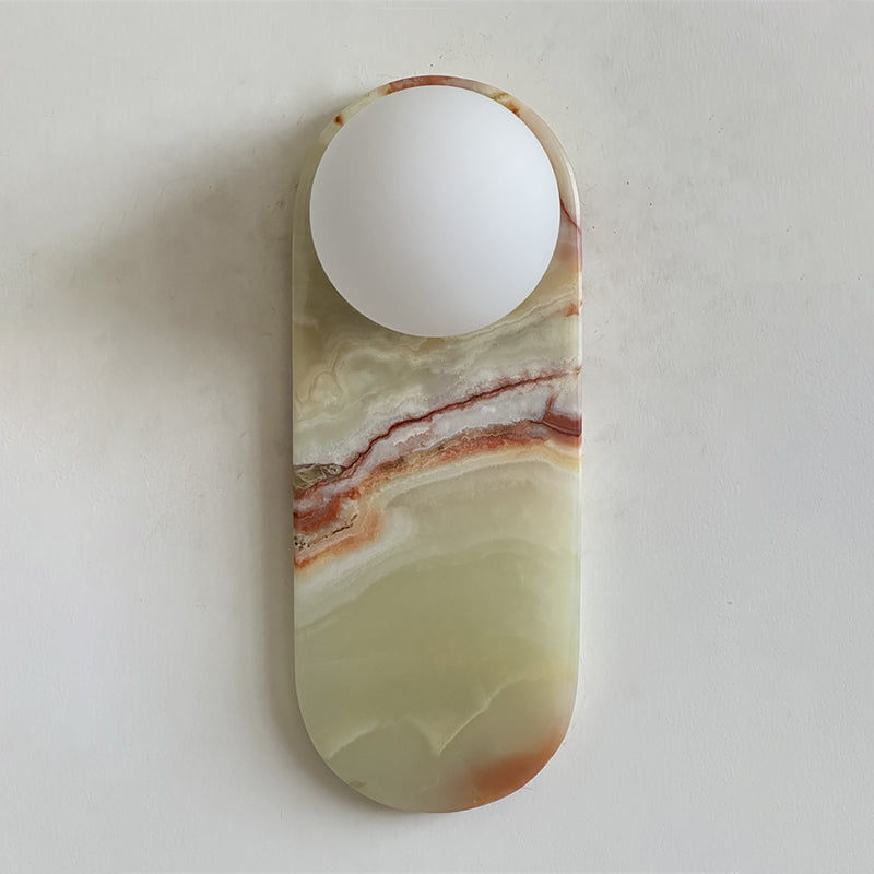 Lucie Cyan Onyx Sconce ∅ 4.7″ x H 12.6″