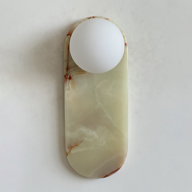 Lucie Cyan Onyx Sconce ∅ 4.7″ x H 12.6″