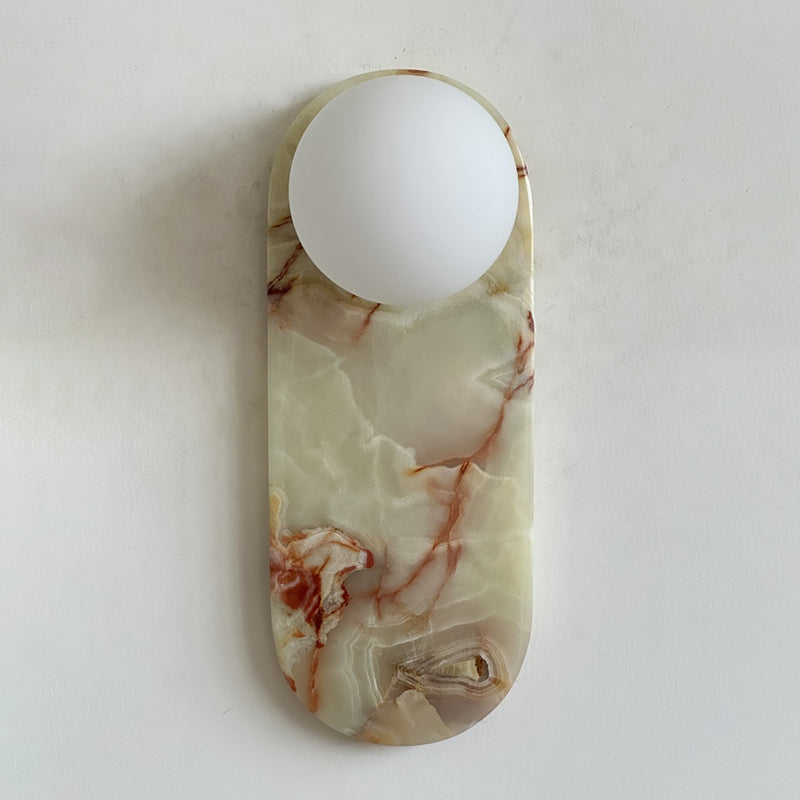 Lucie Cyan Onyx Sconce ∅ 4.7″ x H 12.6″