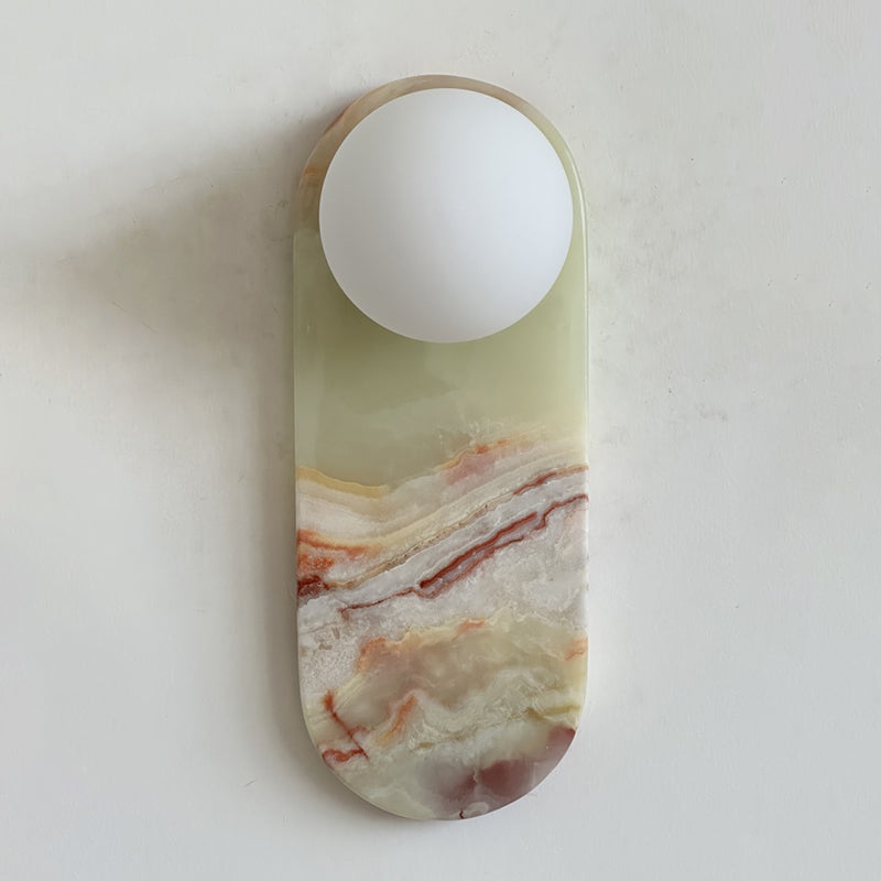 Lucie Cyan Onyx Sconce ∅ 4.7″ x H 12.6″