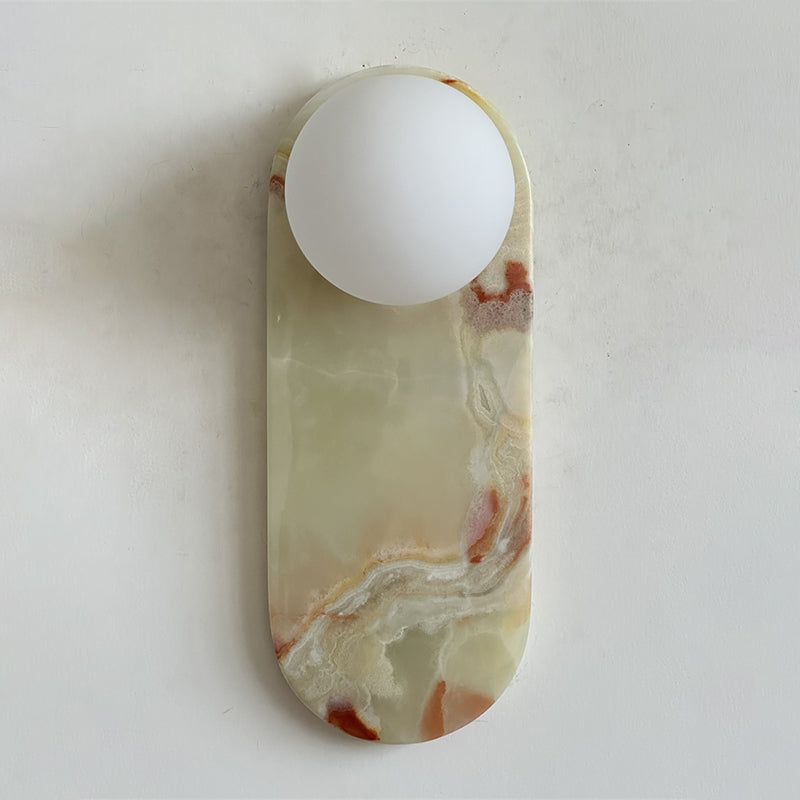 Lucie Cyan Onyx Sconce ∅ 4.7″ x H 12.6″