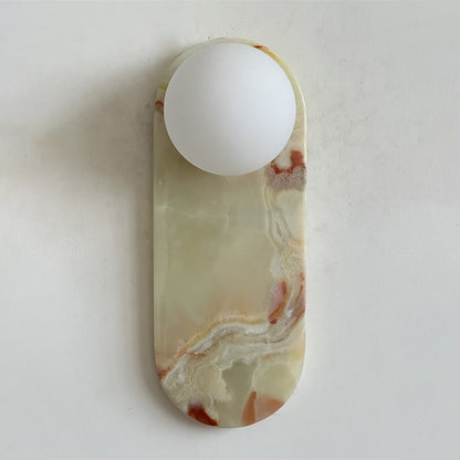 Lucie Cyan Onyx Sconce ∅ 4.7″ x H 12.6″