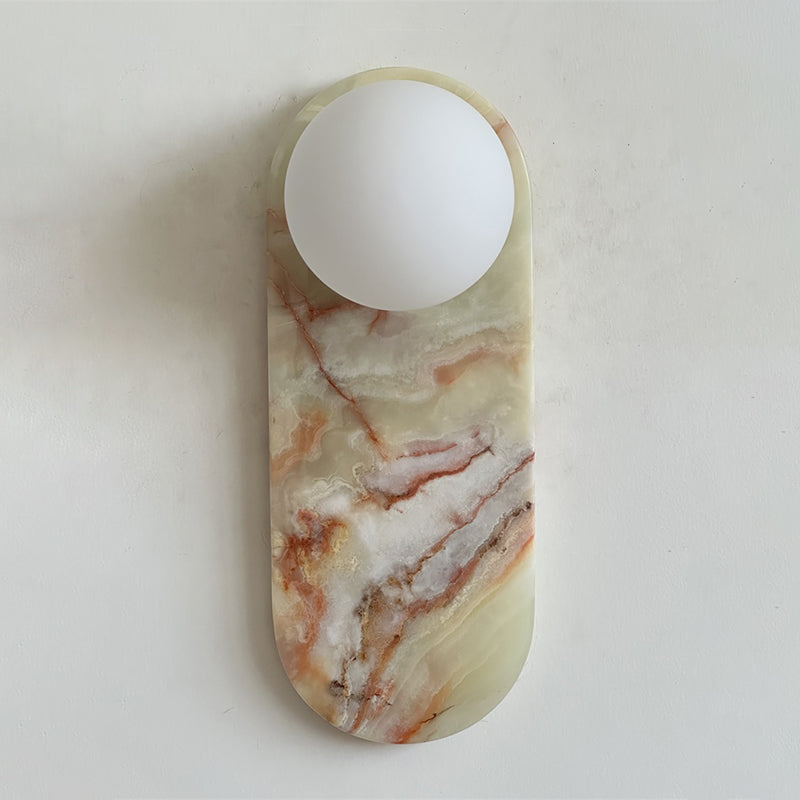 Lucie Cyan Onyx Sconce ∅ 4.7″ x H 12.6″