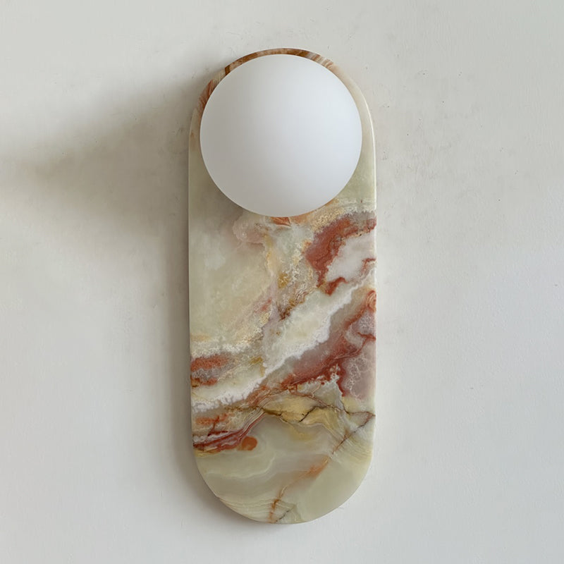 Lucie Cyan Onyx Sconce ∅ 4.7″ x H 12.6″