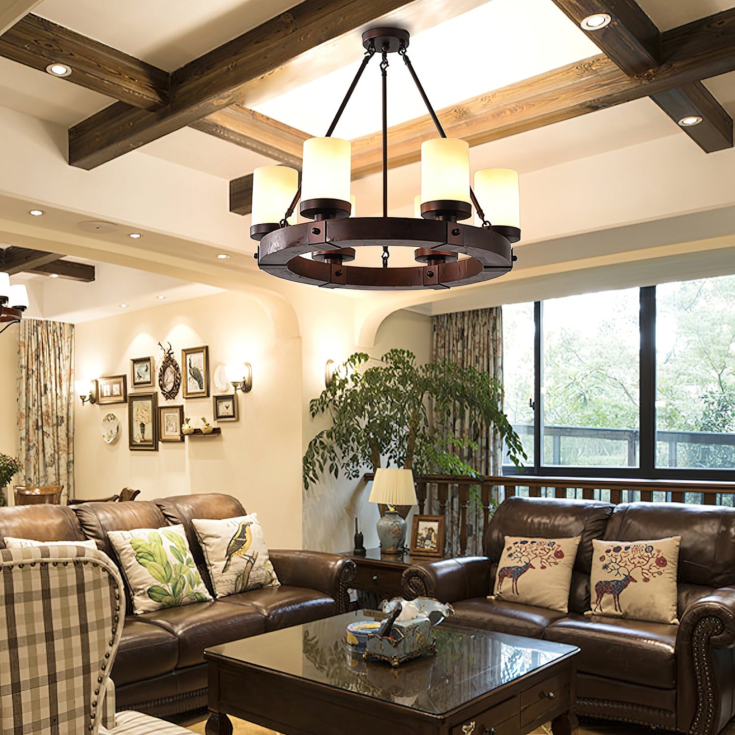 Cabot Rustic Chandelier