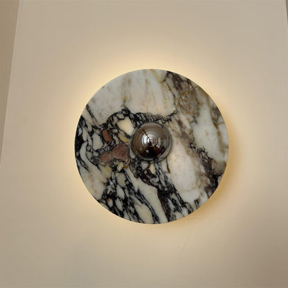 Calacatta Round Marble Sconce