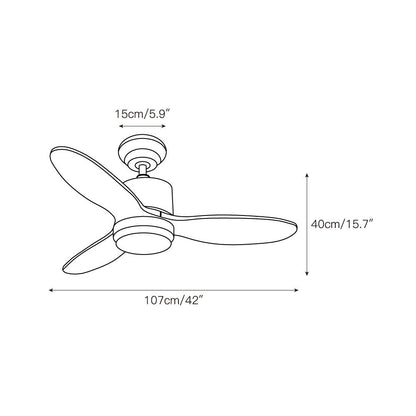Calisse 42″ Ceiling Fan Light