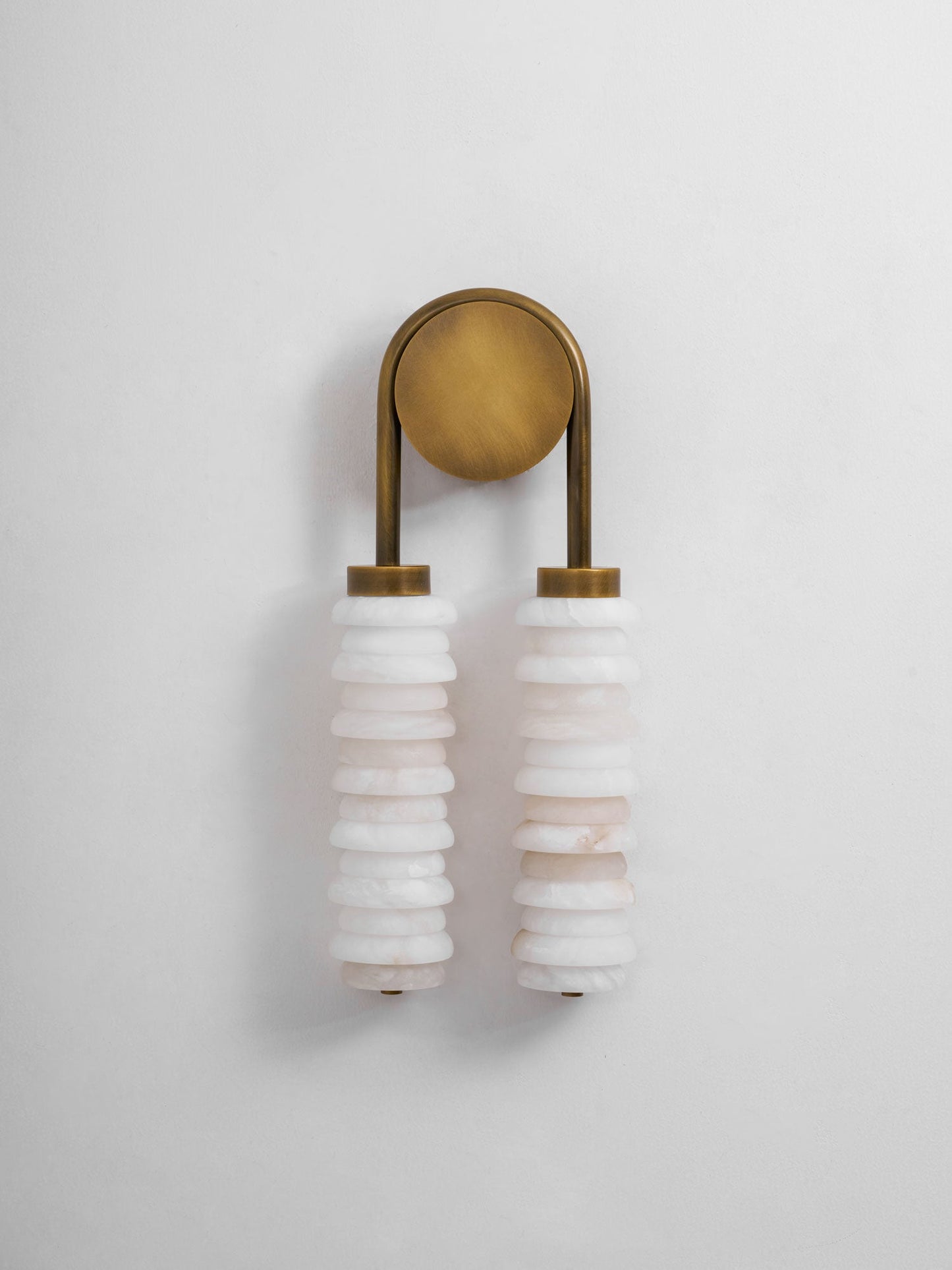 Payson Double Alabaster Wall Lamp