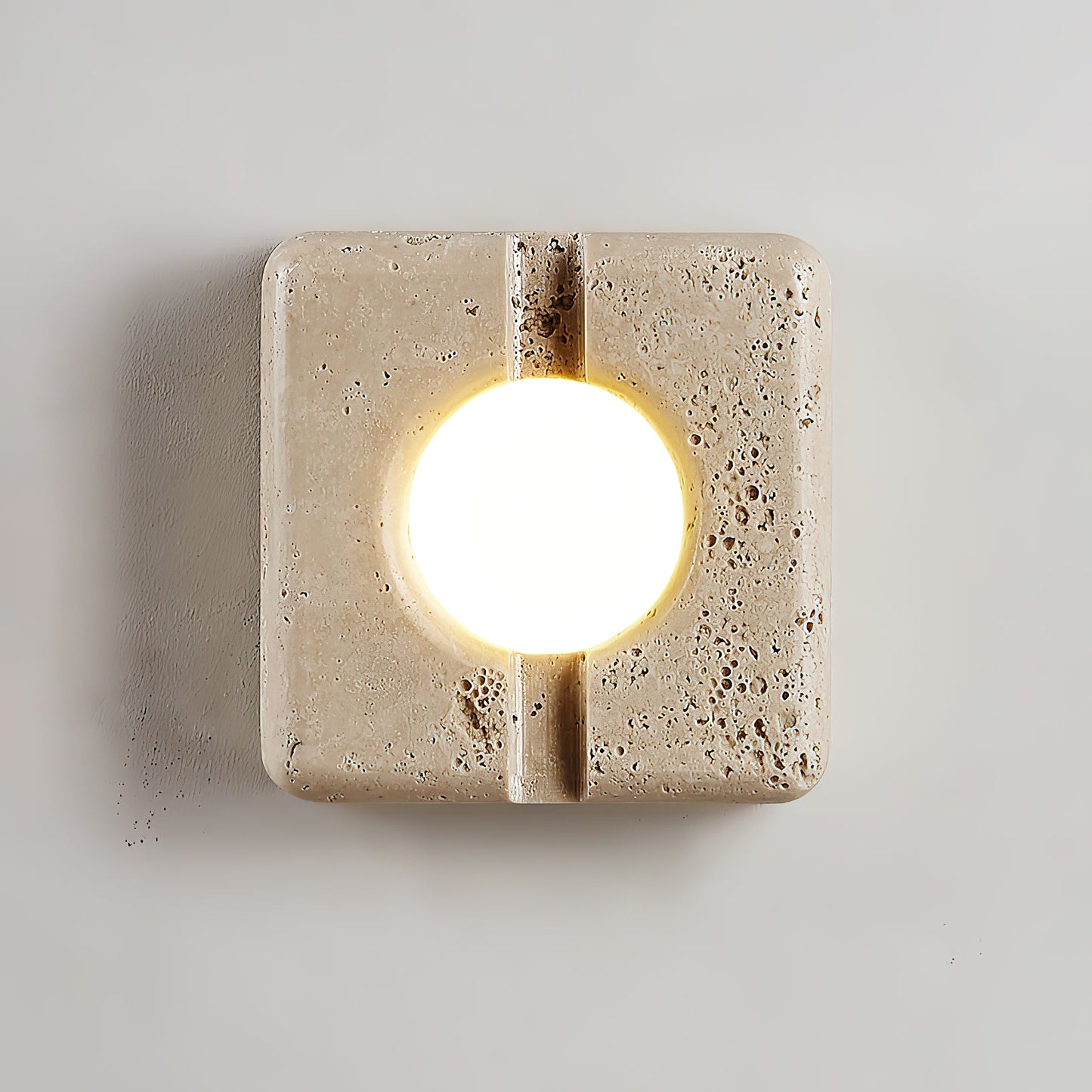 Camera Travertine Wall Lamp