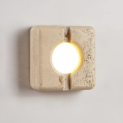 Camera Travertine Wall Lamp