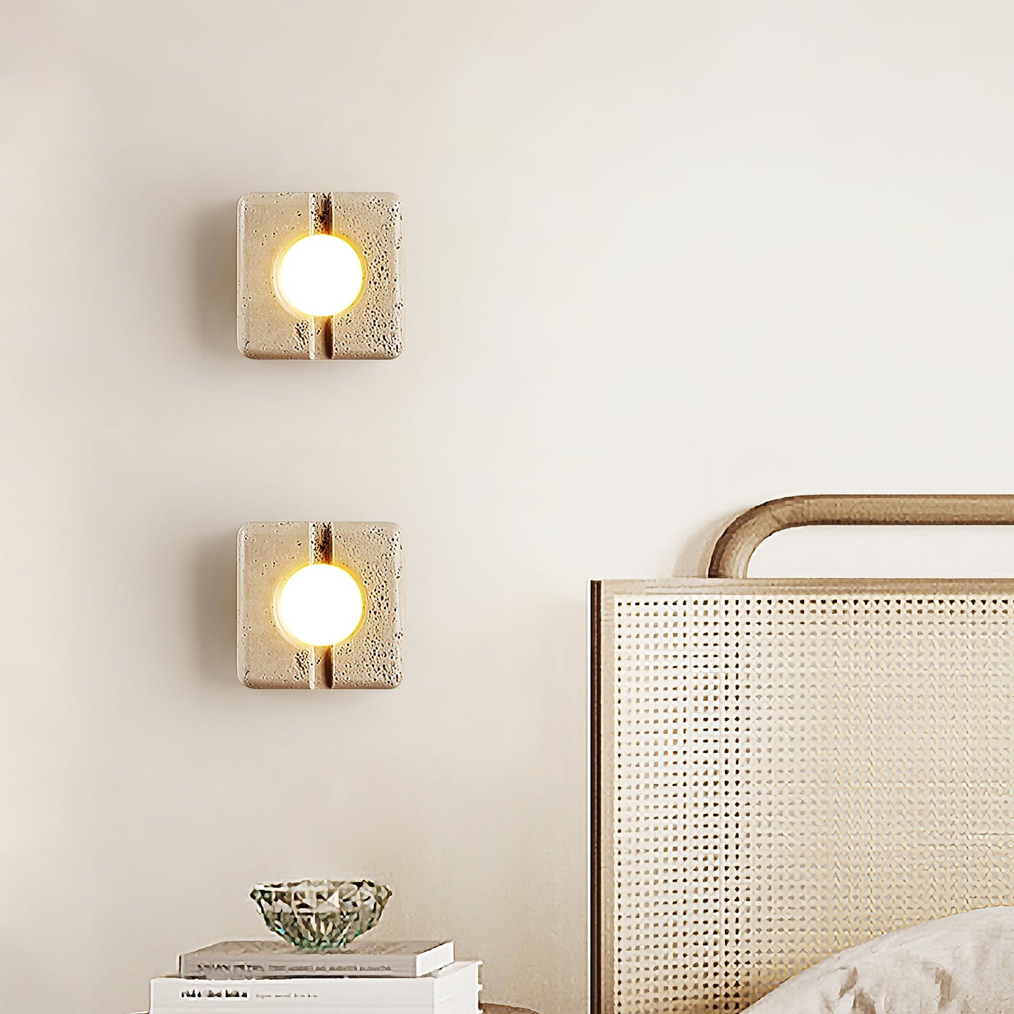Camera Travertine Wall Lamp