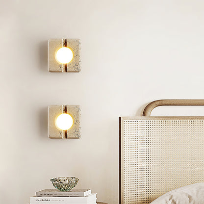 Camera Travertine Wall Lamp