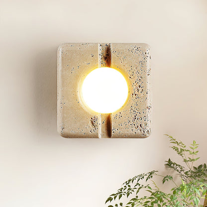 Camera Travertine Wall Lamp