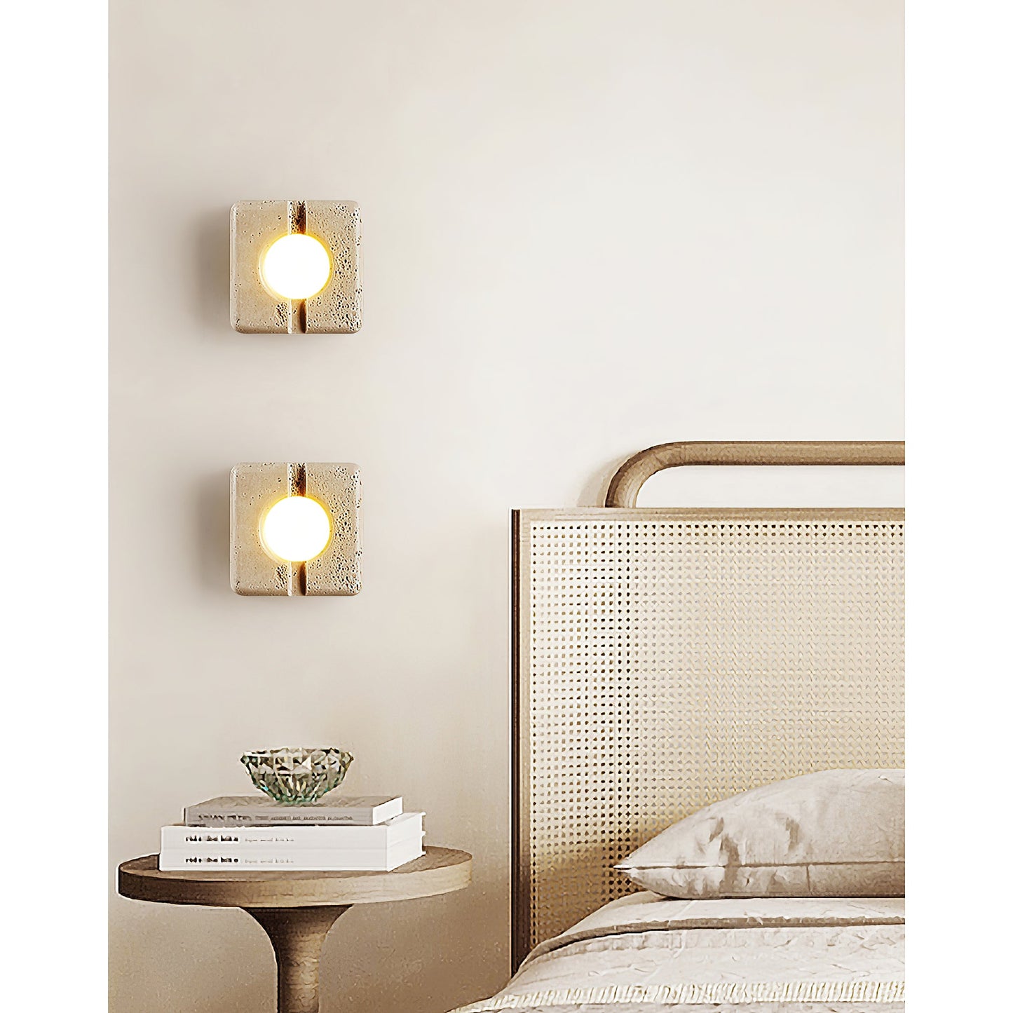 Camera Travertine Wall Lamp