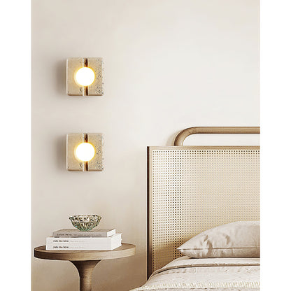 Camera Travertine Wall Lamp
