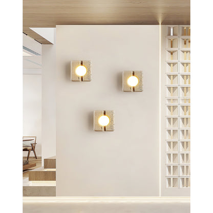 Camera Travertine Wall Lamp