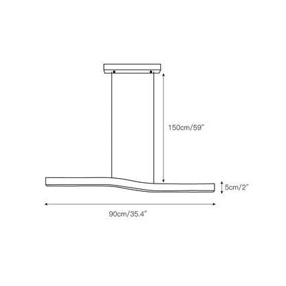Camur Linear Pendant Light