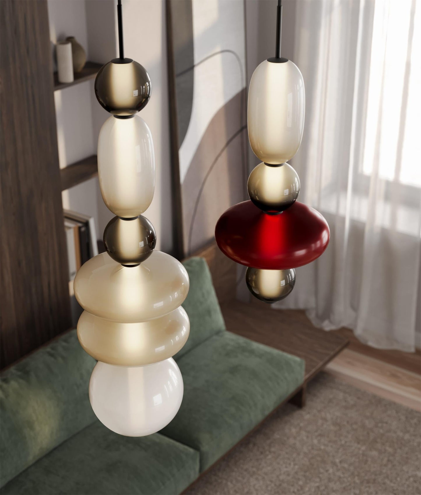 Stained Glass Chandelier