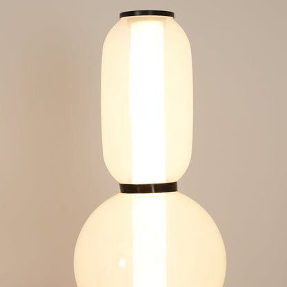 Stacked Glass Pebble Floor Lamp