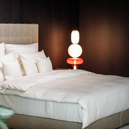 Stacked Glass Pebble Floor Lamp