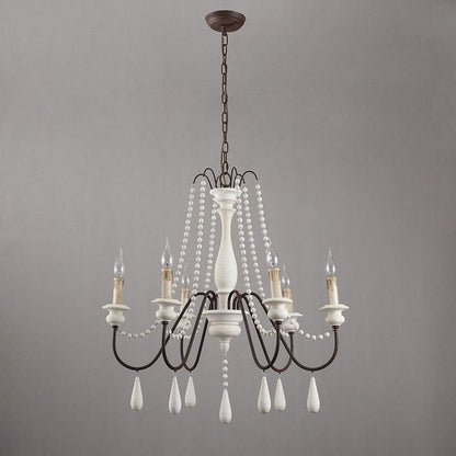 Candle Style Beaded Chandelier
