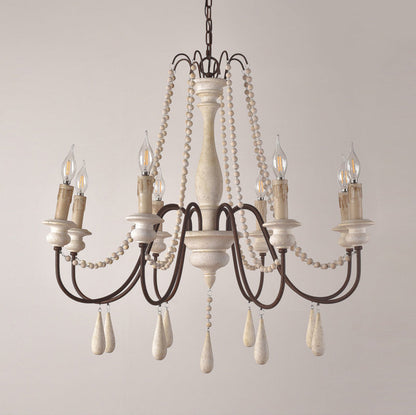 Candle Style Beaded Chandelier