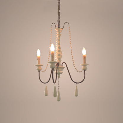 Candle Style Beaded Chandelier