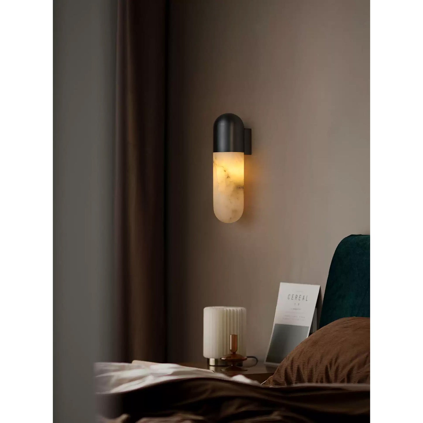 Capsule Alabaster Wall Lamp