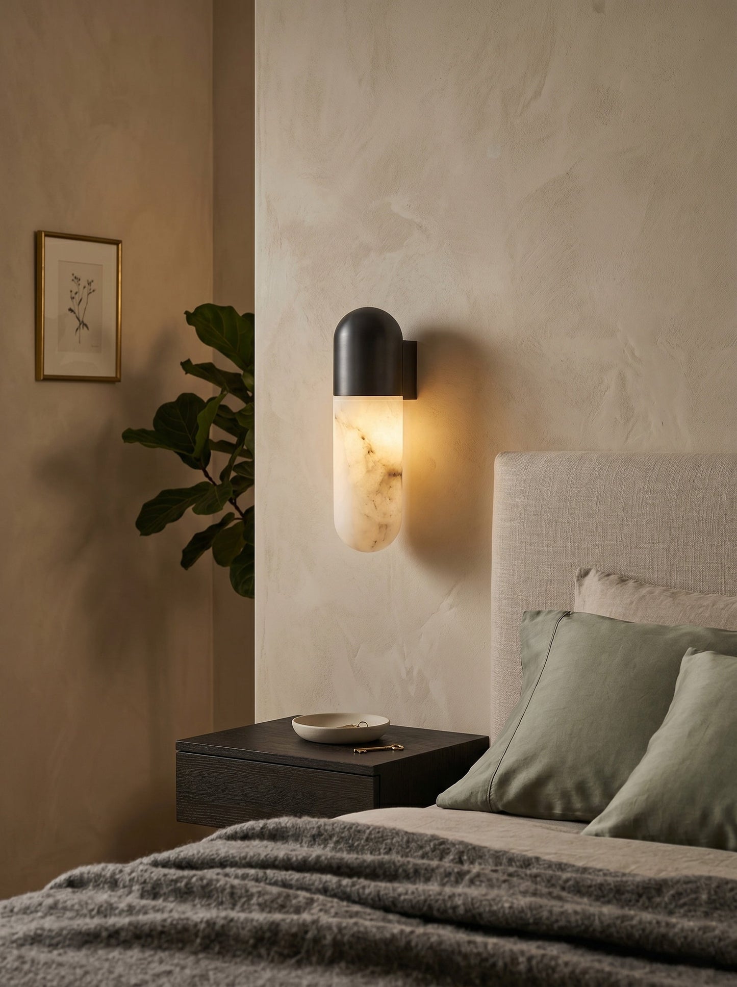 Capsule Alabaster Wall Lamp