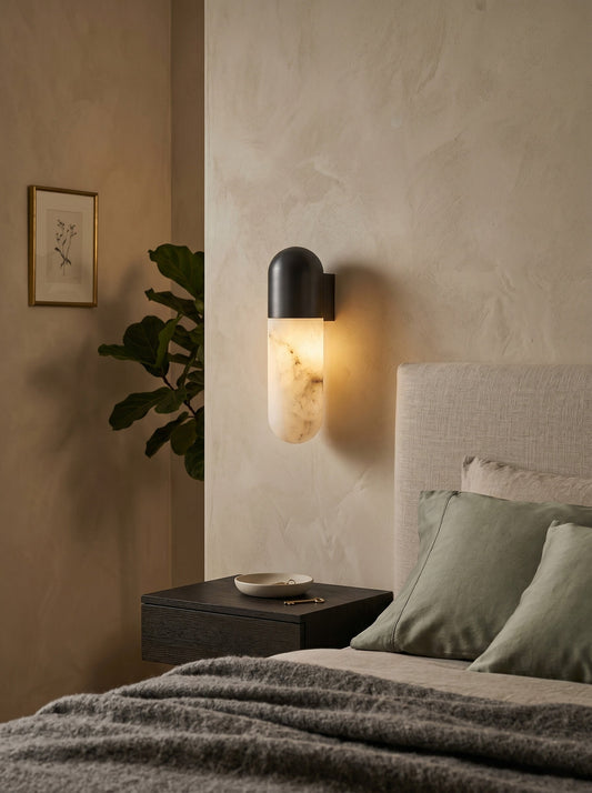 Capsule Alabaster Wall Lamp