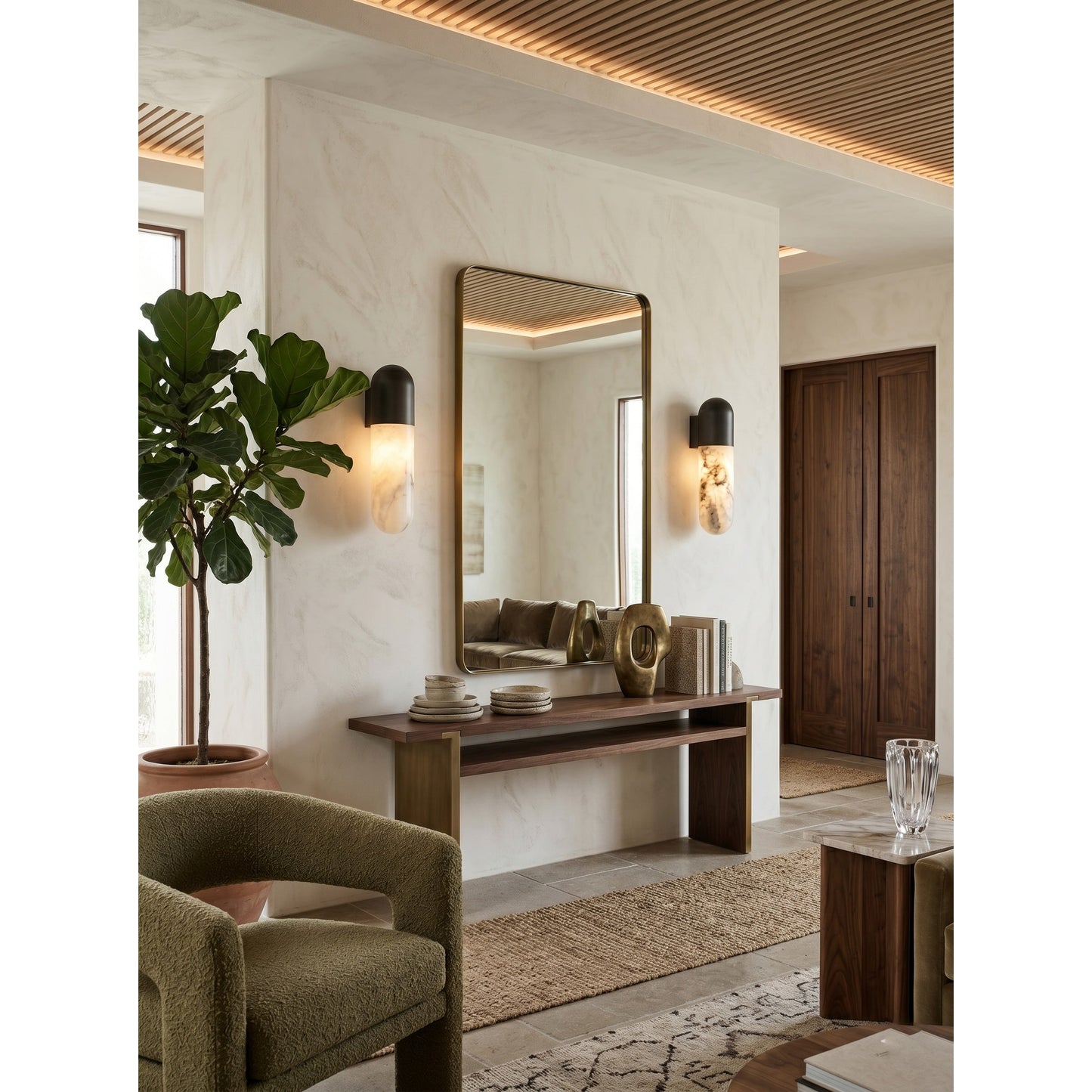 Capsule Alabaster Wall Lamp