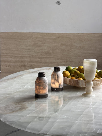Capsule Marble Table Lamp (Built-in Battery)
