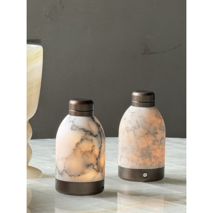 Capsule Marble Table Lamp (Built-in Battery)