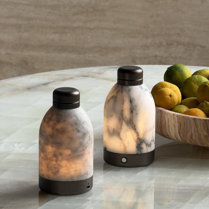 Capsule Marble Table Lamp (Built-in Battery)