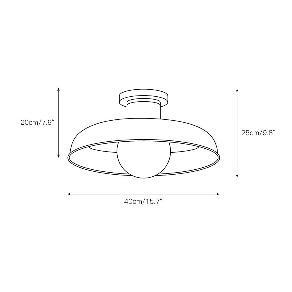 Cadence Semi Flush Ceiling Lamp