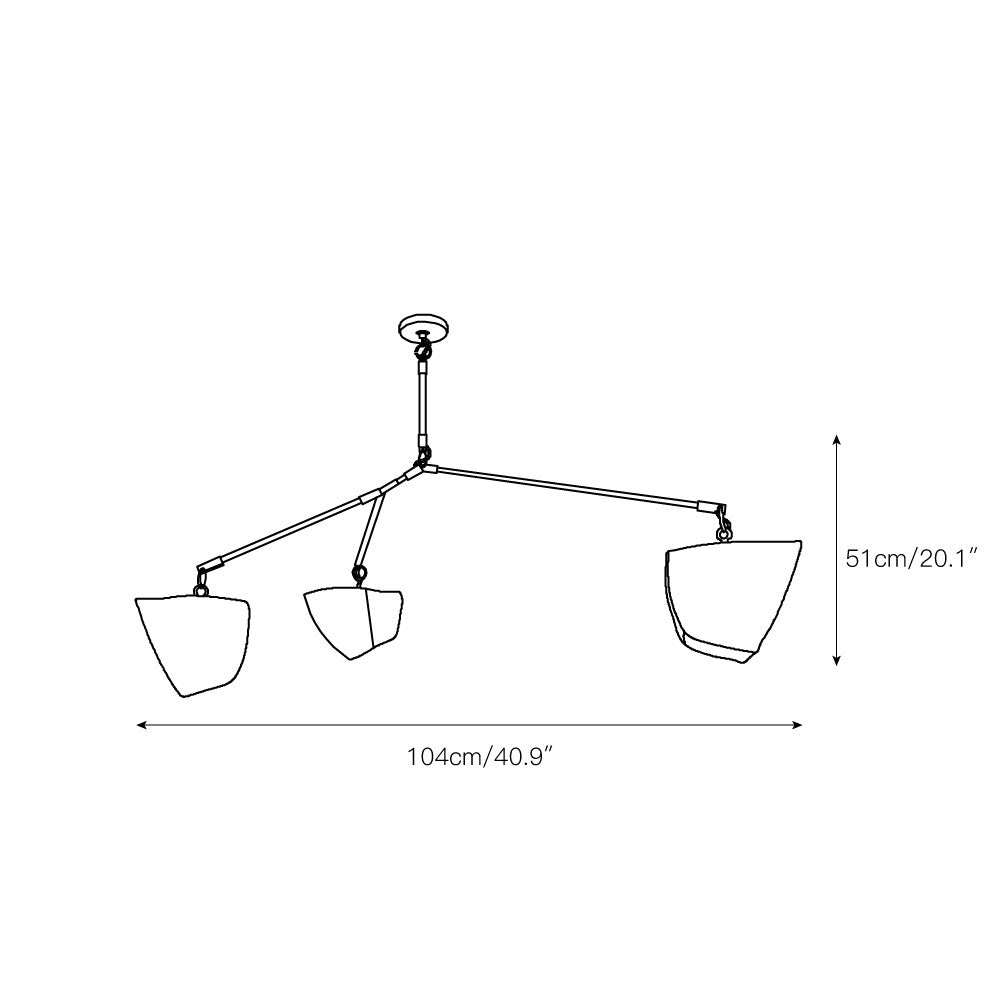 Branching Mobile Chandelier