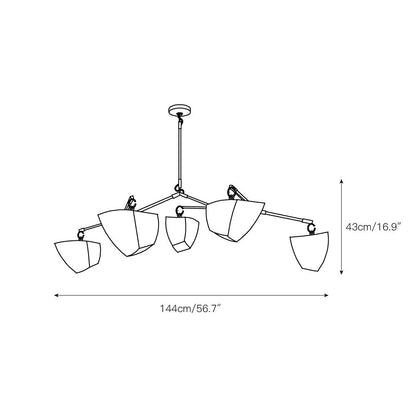 Branching Mobile Chandelier
