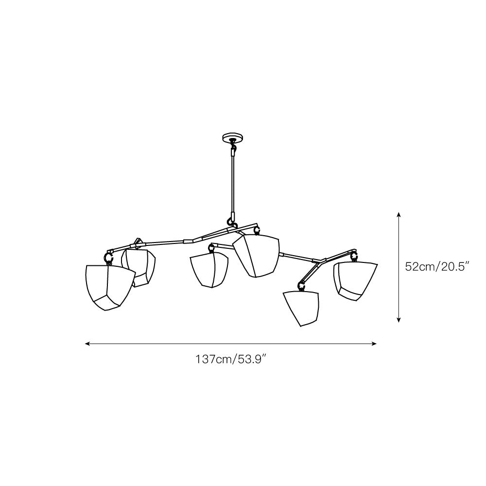 Branching Mobile Chandelier