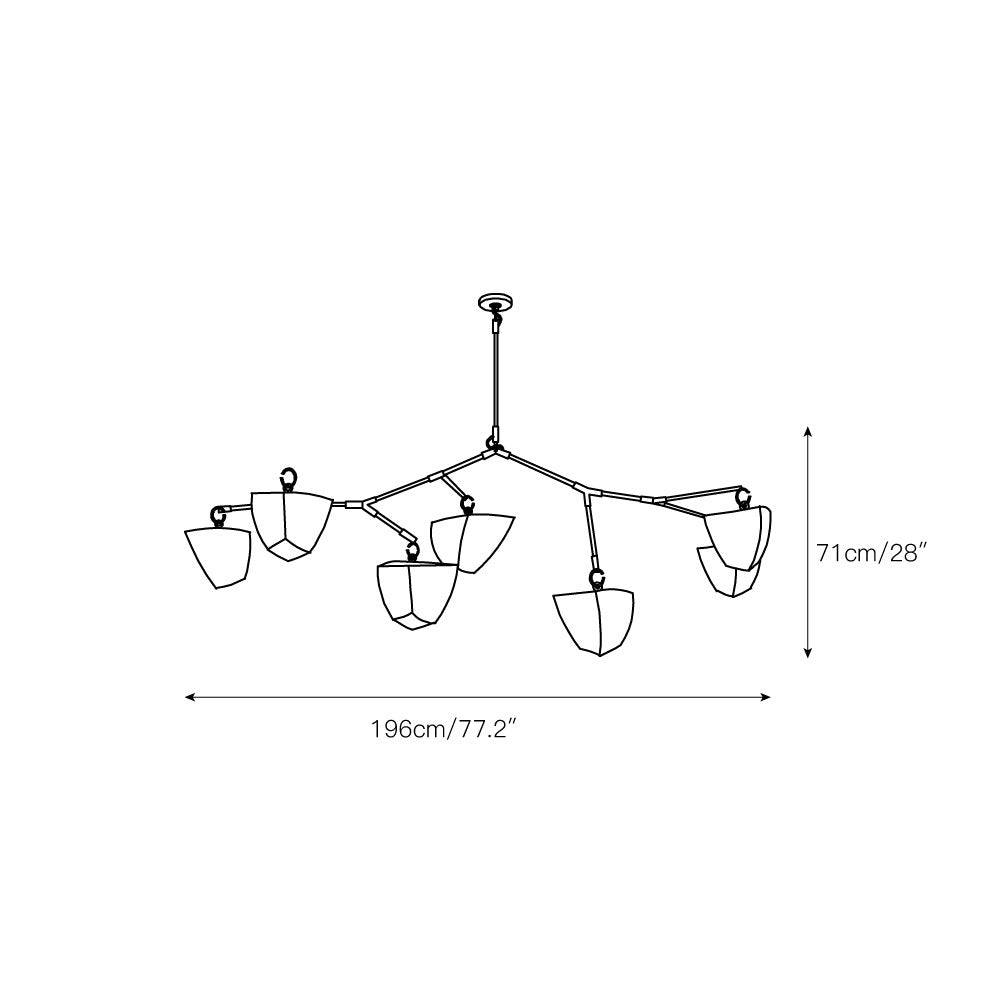 Branching Mobile Chandelier